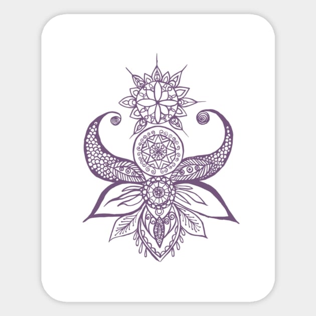 Yoga paytern Sticker by sabrinasinanan